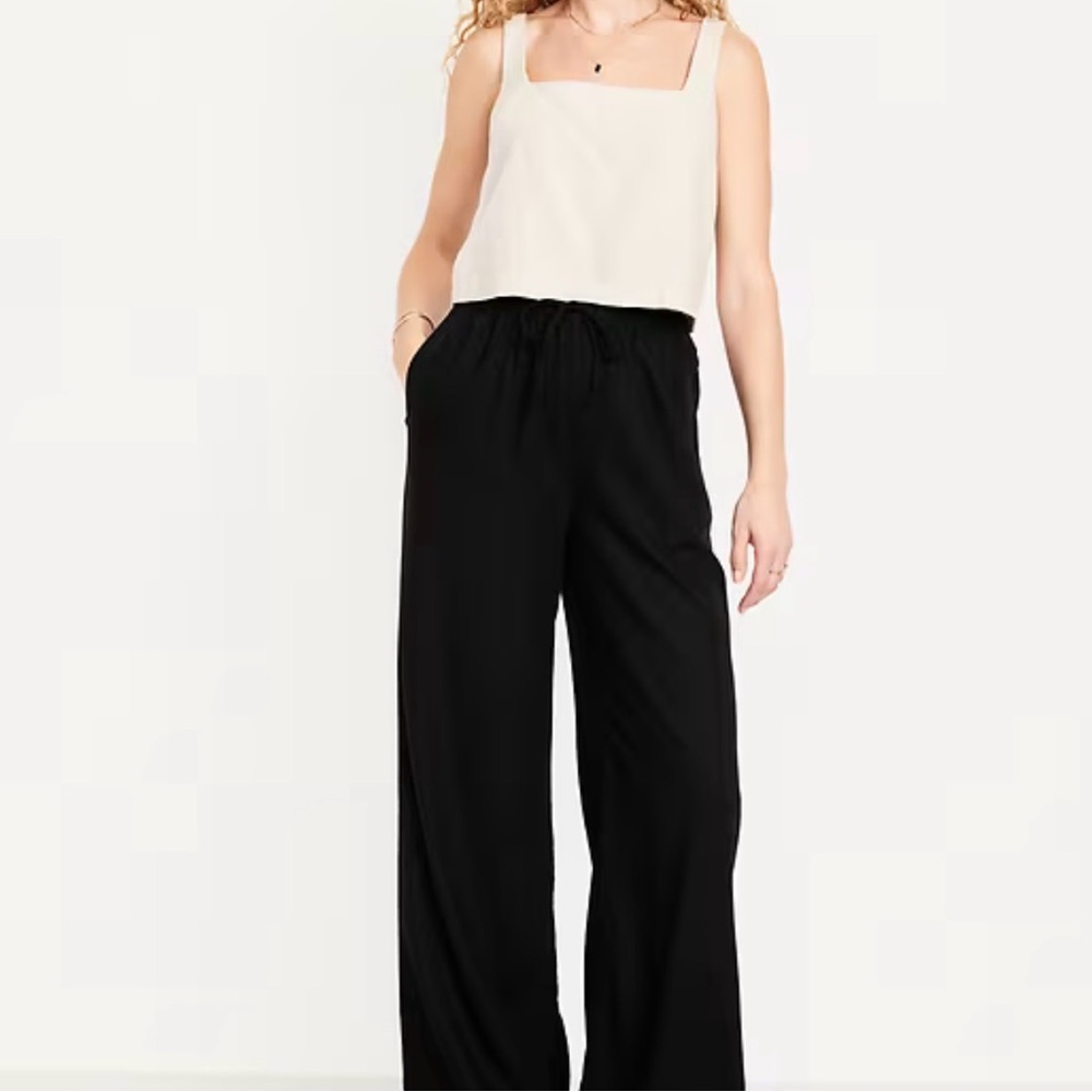 Old Navy Black Comfort Waistband Tall Pants